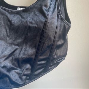 Top Shop Black Structured Tank Top
